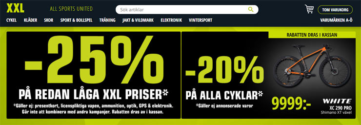 xxl rabatt