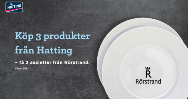 samlarkampanj hatting Rörstrand assietter