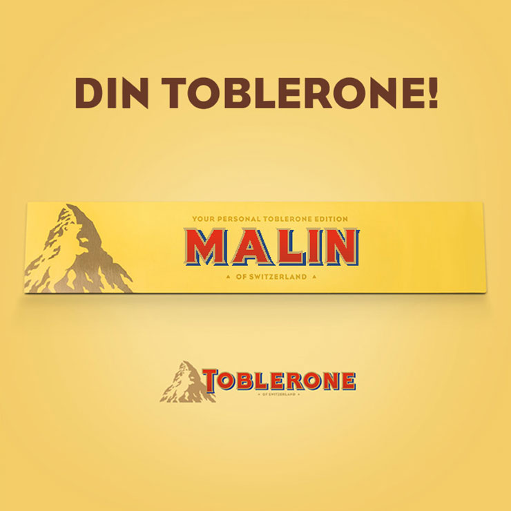 toblerone med eget namn