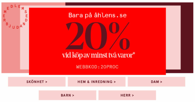 åhléns rabatt
