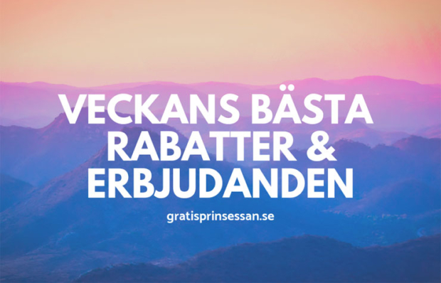 veckans bästa rabatter & erbjudanden