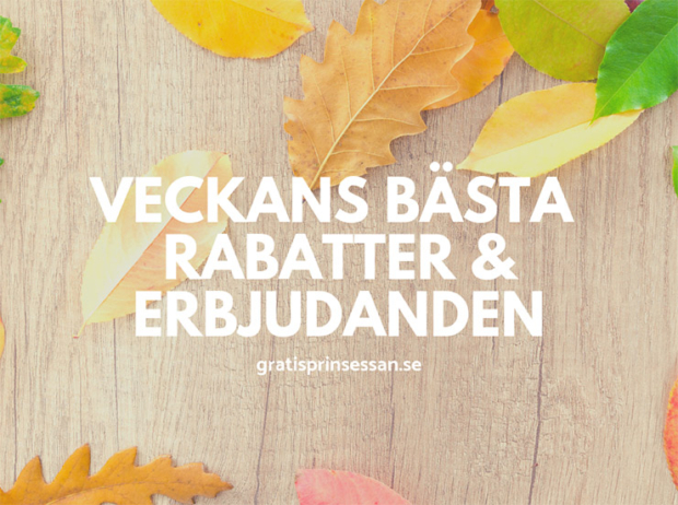 veckans bästa rabatter & erbjudanden