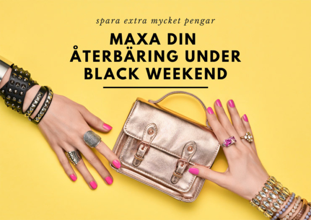 maxa din återbäring under black weekend