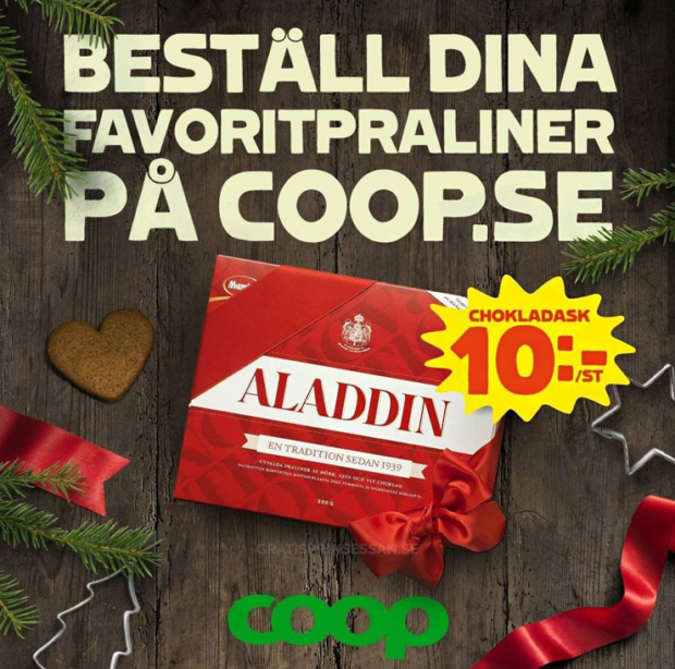 coop - aladin och paradis för 10 kr