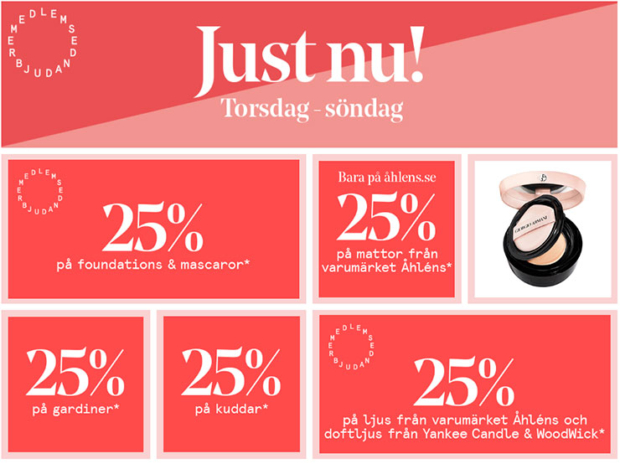 ahlens helgerbjudande