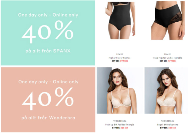 40% rabatt på spanx