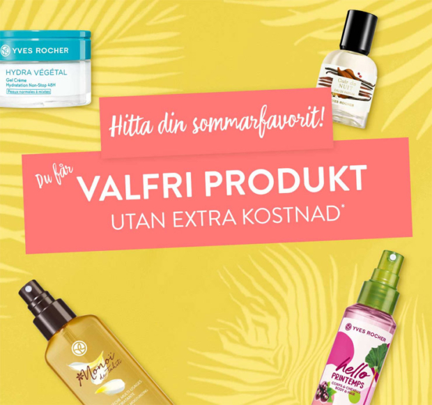 yves rocher - valfri produkt utan extra kostnad