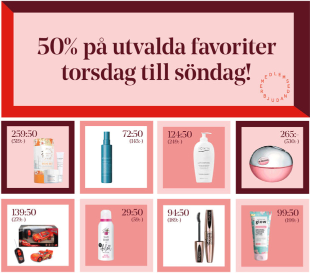 halva priset hos Åhléns