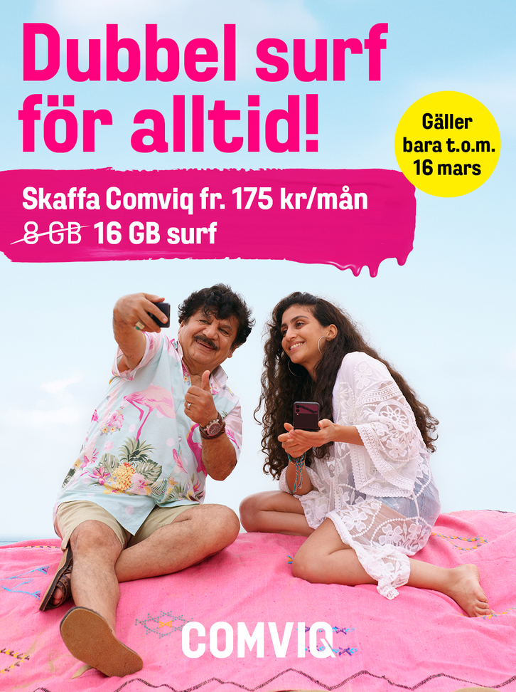 Comviq Reklam En bra deal från Comviq - dubbel surf för alltid! - Gratisprinsessan