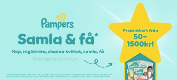 Köp Pampers och samla poäng till presentkort