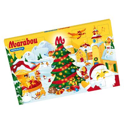 Marabou julkalender med mjölkchoklad