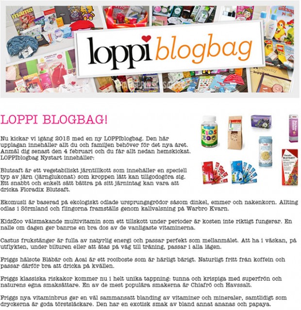 loppi blogbag
