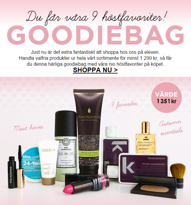 eleven goodiebag