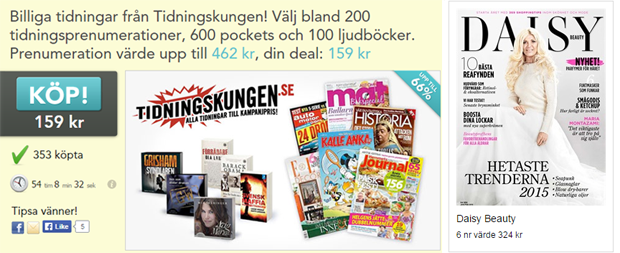 tidningskungen daisy beauty