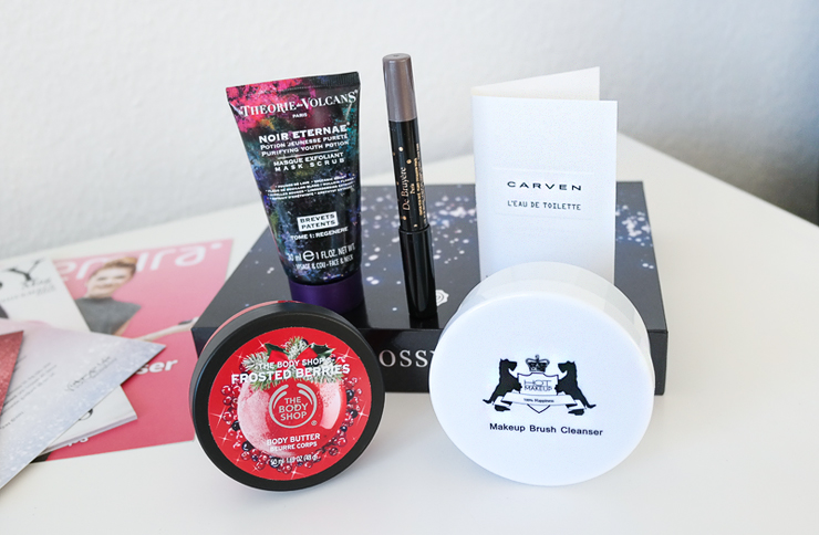 glossybox christmas sparkle products