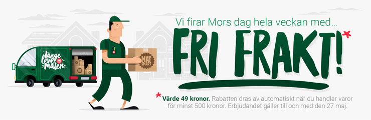 matsmart fri frakt