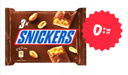 gratis snickers