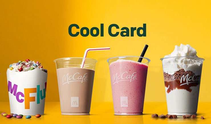 mcdonalds cool card