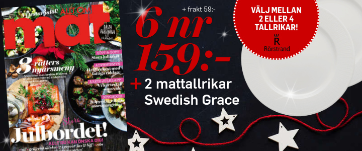 swedish grace mattallrikar