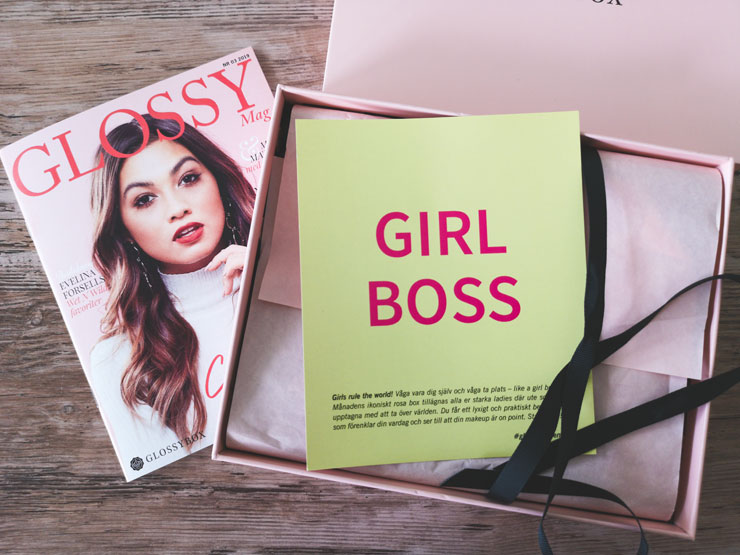glossybox mars 2019 - girl boss