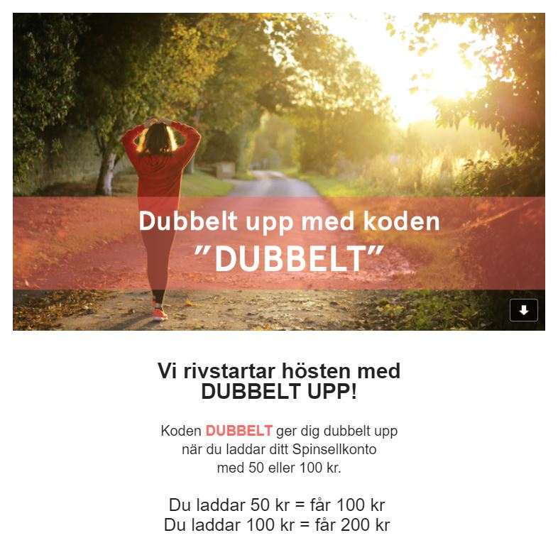 spinsell dubbelt