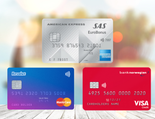 tre kort för dig som gillar att resa - kreditkort