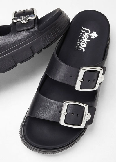 rieker svarta sandaler